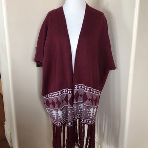Gorgeous Plus Size Burgundy Vest